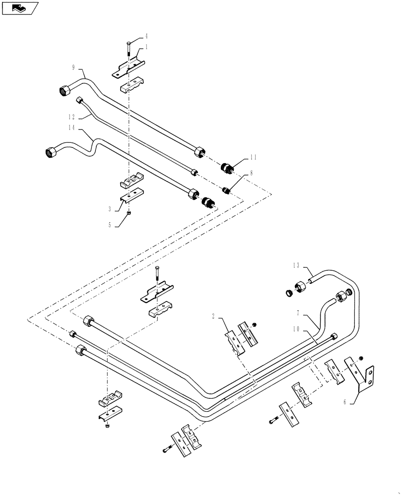 Схема запчастей Case IH 9230 - (35.910.03) - ENGINE HYDRAULICS REAR 82/9230 (35) - HYDRAULIC SYSTEMS