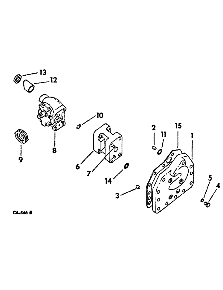 Схема запчастей Case IH 1586 - (10-05) - HYDRAULIC, HYDRAULIC POWER SUPPLY, IN REAR FRAME, 1586 TRACTOR WITH SERIAL NO. 20999 AND BELOW (07) - HYDRAULICS