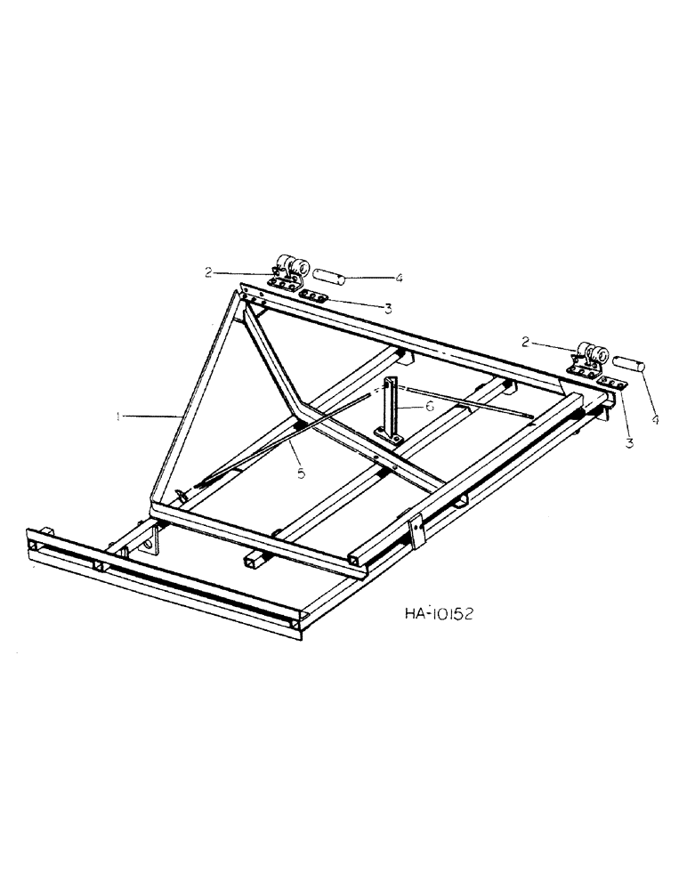 Схема запчастей Case IH 45 - (D-23) - WING FRAME, 31 FOOT 6 INCH MODEL BUILT AUGUST, 1976 SEASON & SINCE 