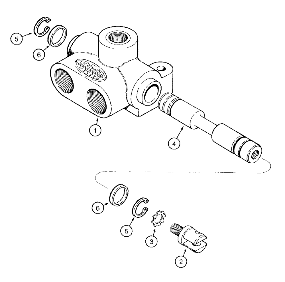 Схема запчастей Case IH 501 - (8-07) - DIVERTER VALVE ASSEMBLY (08) - HYDRAULICS
