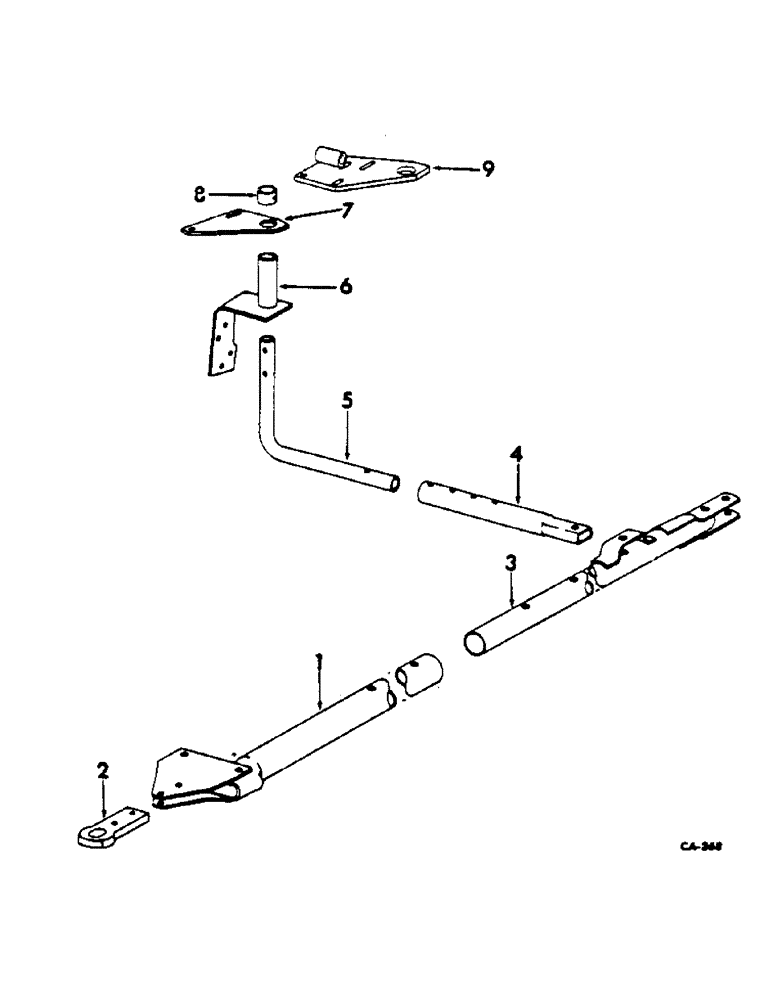 Схема запчастей Case IH 70 - (F-36) - TANDEM HITCH ATTACHMENTS 