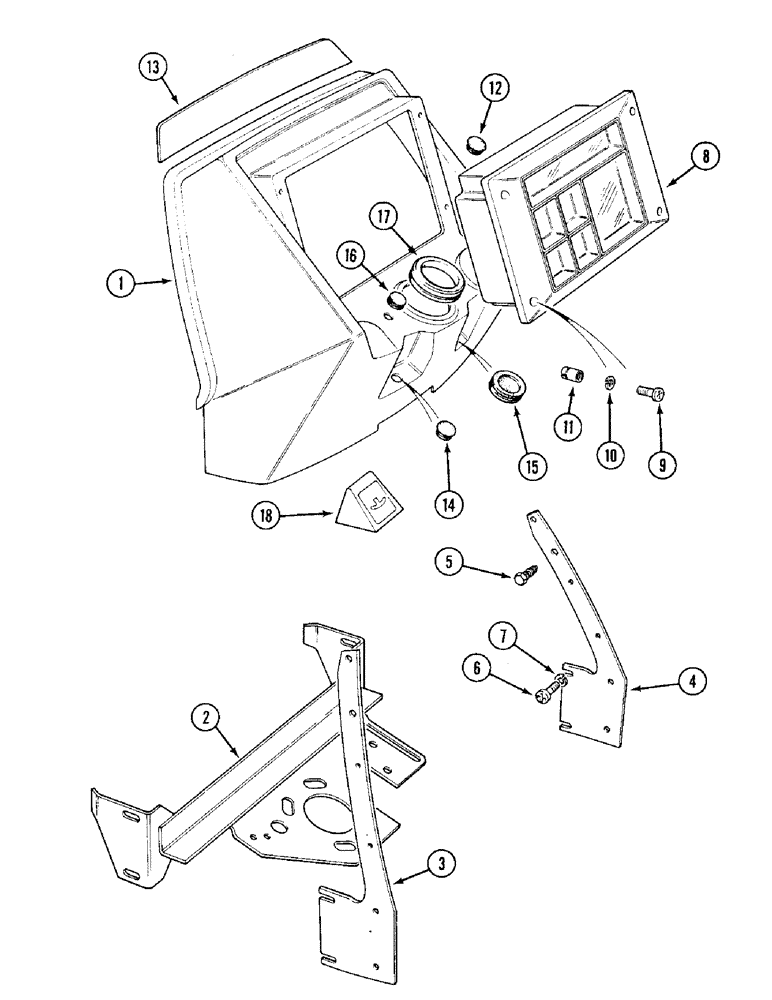 Схема запчастей Case IH 1394 - (9-422) - INSTRUMENT PANEL AND SUPPORT, TRACTORS WITHOUT CAB (09) - CHASSIS/ATTACHMENTS