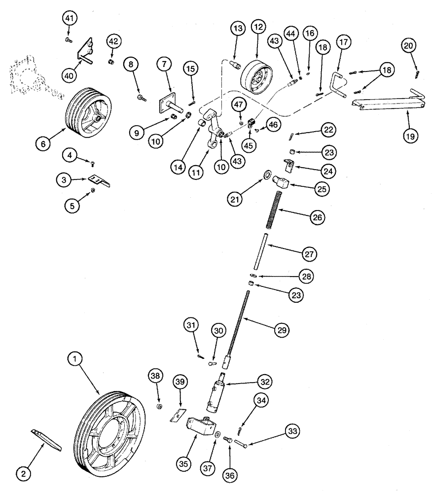 Схема запчастей Case IH 2366 - (09A-10) - FEEDER - DRIVE (13) - FEEDER