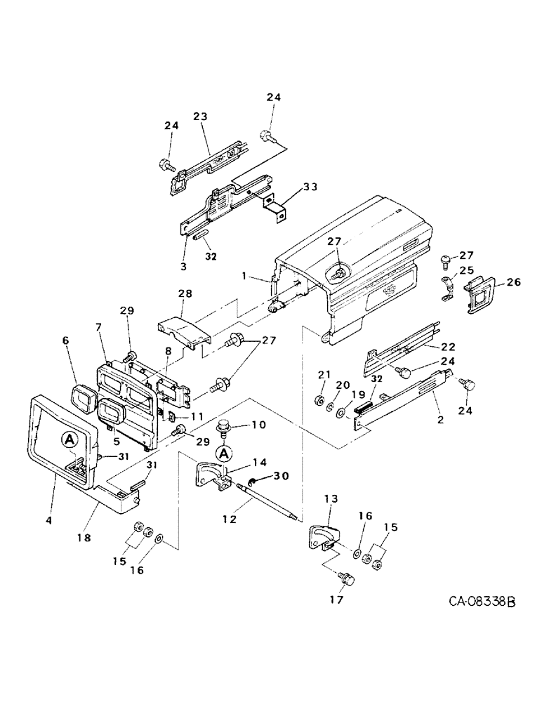 Схема запчастей Case IH 234 - (13-01) - SUPERSTRUCTURE, HOOD, PANELS, GRILLE AND SUPPORTS, 234 (05) - SUPERSTRUCTURE