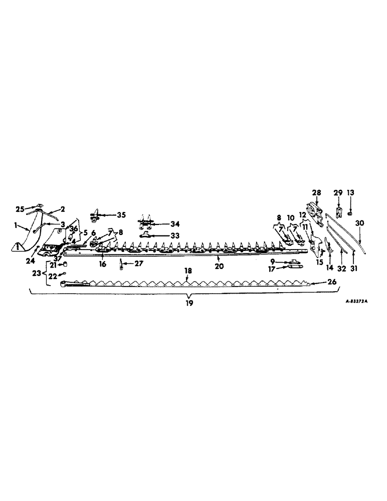 Схема запчастей Case IH 115 - (E-11) - CUTTER BARS 