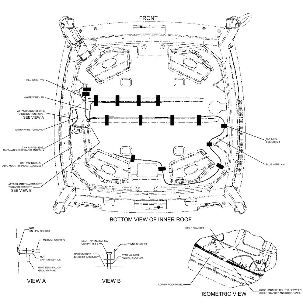 Схема запчастей Case IH 3330 - (55.510.03) - SPEAKER GROUP (55) - ELECTRICAL SYSTEMS