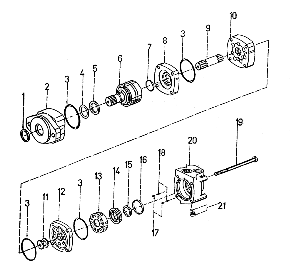 Схема запчастей Case IH 7700 - (B02-10) - HYDRAULIC MOTOR * 2000 CHAR-LYNN: 4.9 CU.IN. Hydraulic Components & Circuits