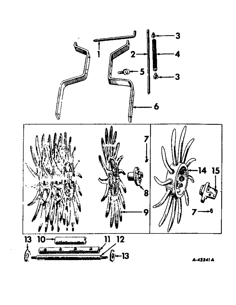 Схема запчастей Case IH 144 - (L-09) - ROTARY WEEDERS 