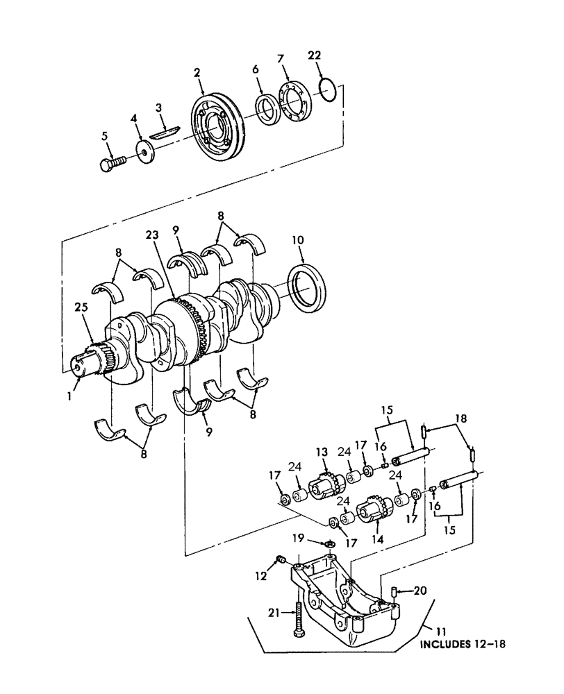Схема запчастей Case IH WDX901 - (103) - ENGINE, CRANKSHAFT (10) - ENGINE