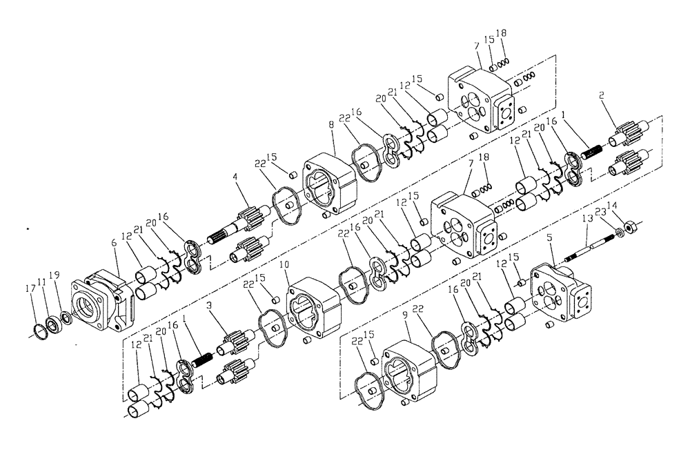 Схема запчастей Case IH 7700 - (B04[08]) - HYDRAULIC PUMP COMMERCIAL {6CT/M11-250} Hydraulic Components & Circuits