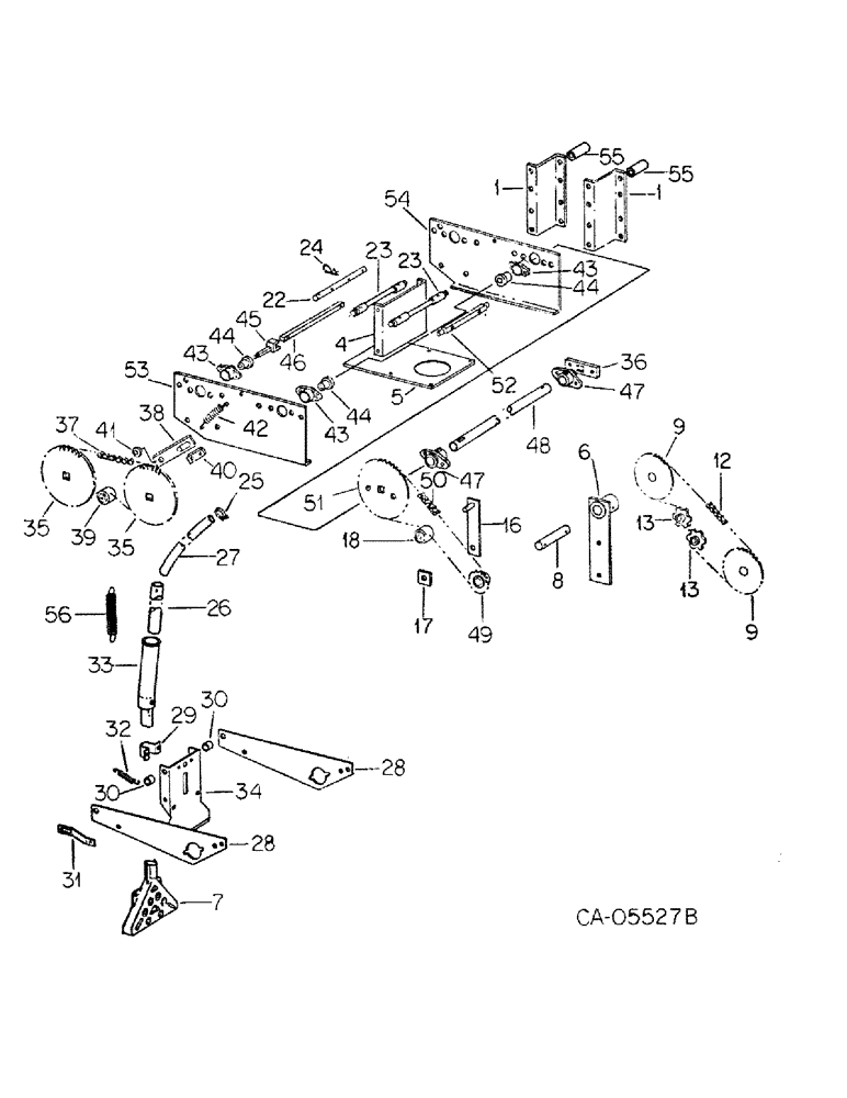 Схема запчастей Case IH 500 - (YA-41) - DRIVE UNIT AND MOUNTING, FOR HERBICIDE, BUILT 1977 AND SINCE 