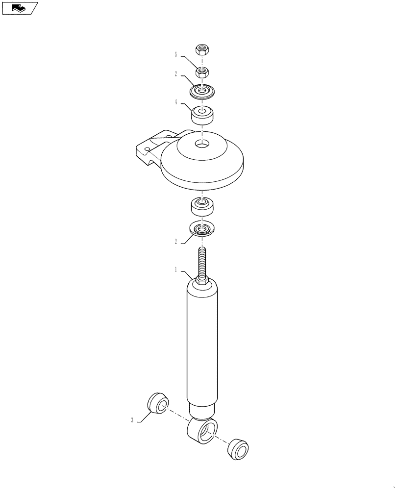 Схема запчастей Case IH 4420 - (04-018) - SUSPENSION SHOCK ASSEMBLY Suspension & Frame