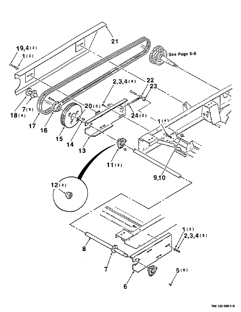 Схема запчастей Case IH 8825 - (06-04) - HEADER DRIVE ASSEMBLY (06) - POWER TRAIN