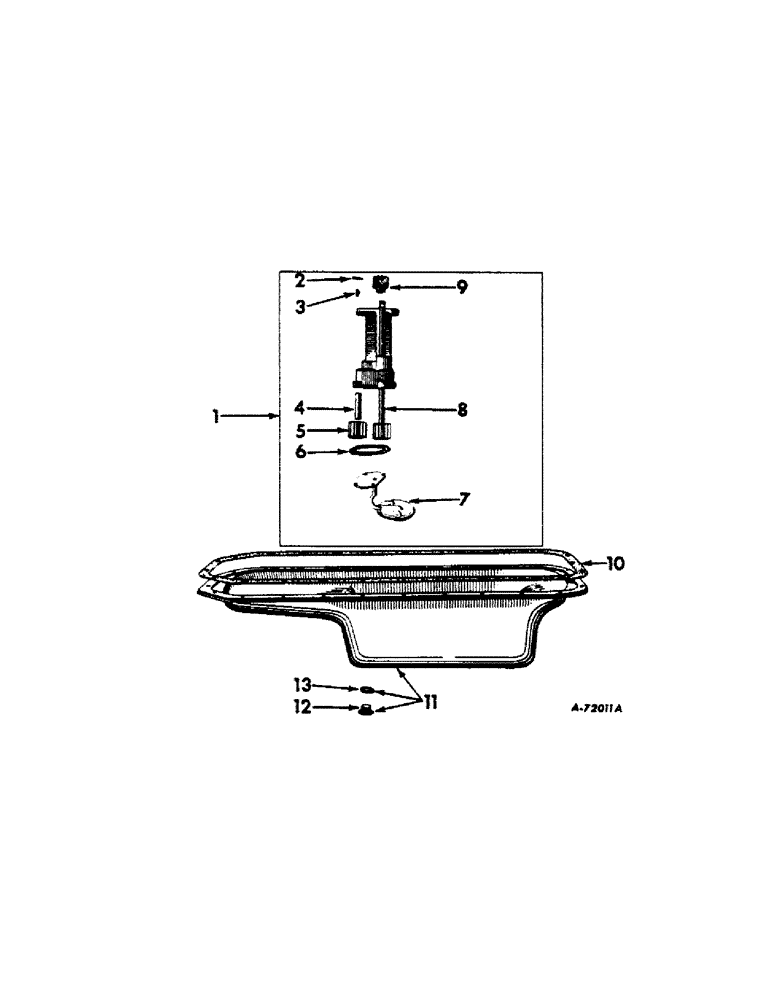 Схема запчастей Case IH 2606 - (074) - LUBRICATION SYSTEM, CRANKCASE OIL PAN AND OIL PUMP, CARBURETED ENGINE TRACTORS Lubrication System
