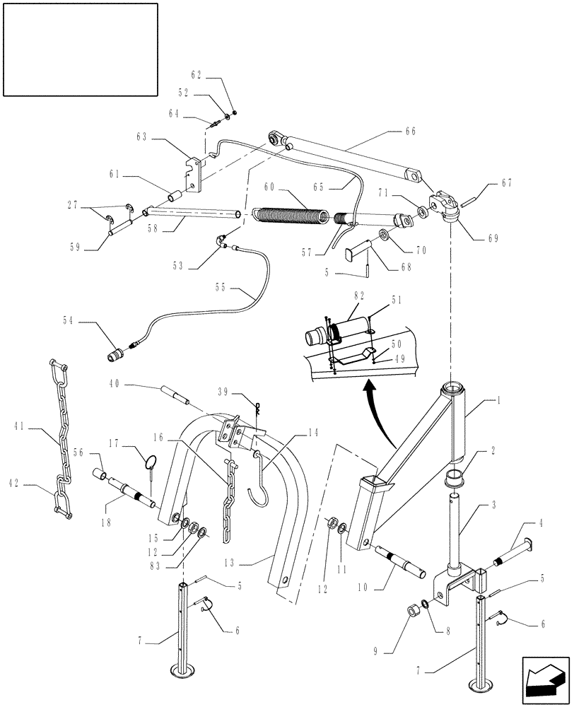 Схема запчастей Case IH MDX21 - (E.10.B[1]) - MAIN FRAME E - Body and Structure