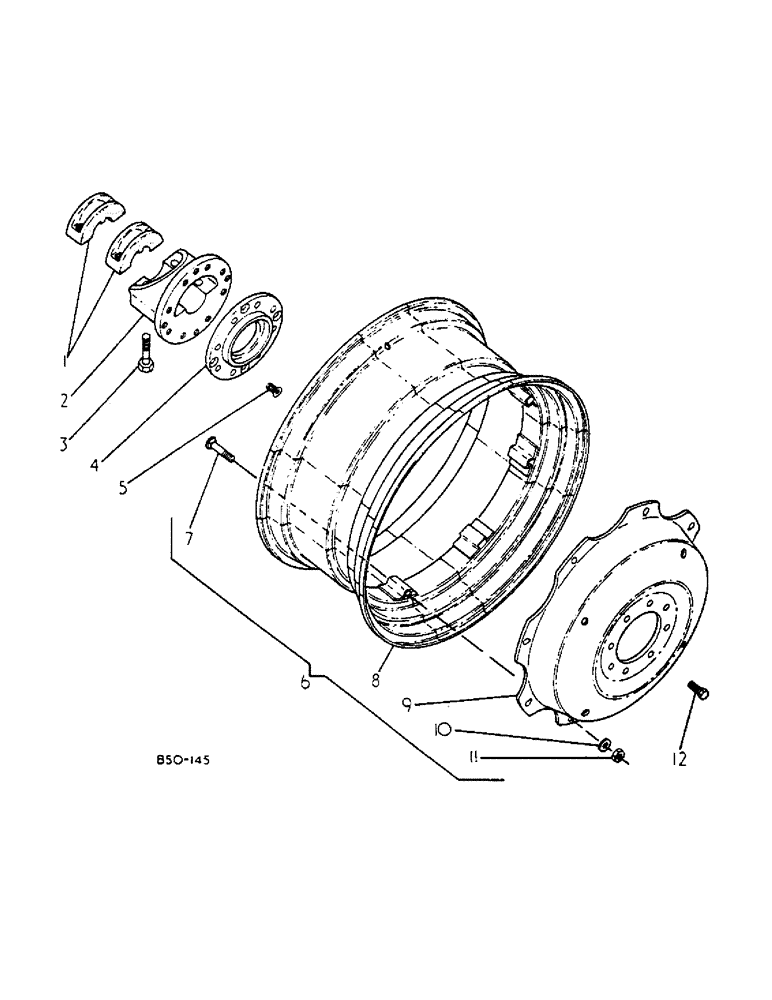 Схема запчастей Case IH 584 - (15-05) - REAR WHEELS, DW14-30 AND DW16-30, ROW CROP TRACTORS Wheels & Traction