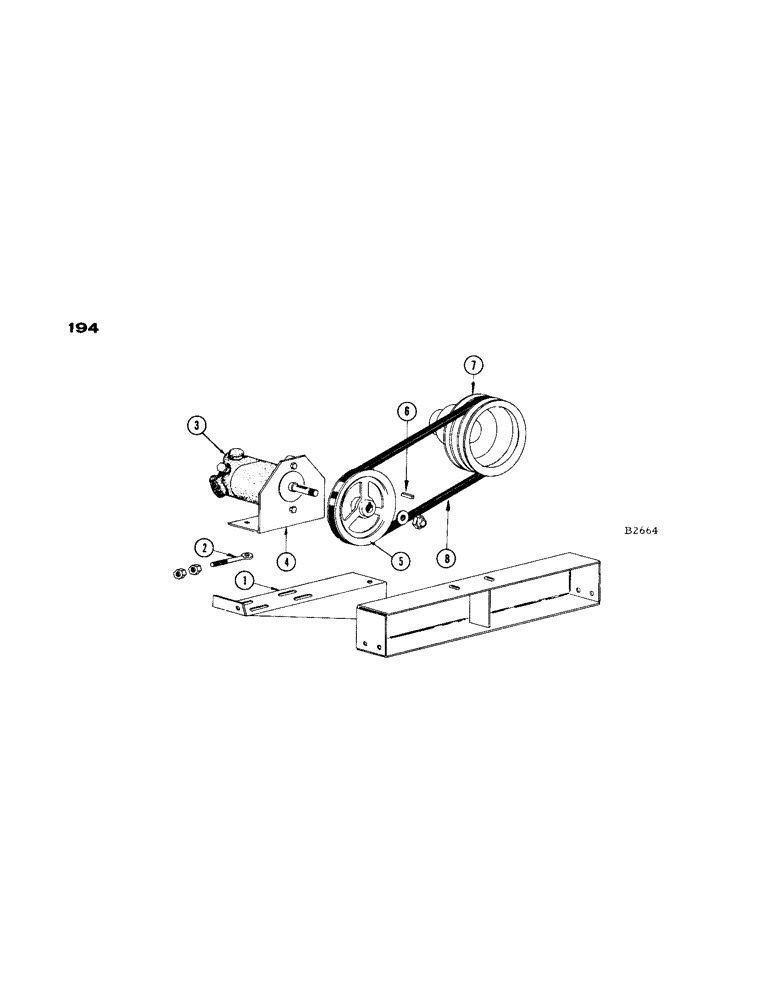 Схема запчастей Case IH 1660 - (194) - HYDRAULIC PUMP DRIVE (35) - HYDRAULIC SYSTEMS