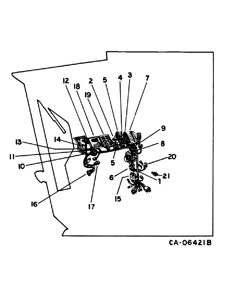 Схема запчастей Case IH 1480 - (08-06) - ELECTRICAL, WIRING DIAGRAM, INSTRUMENT PANEL, SERIAL NO. 24001 AND ABOVE (06) - ELECTRICAL