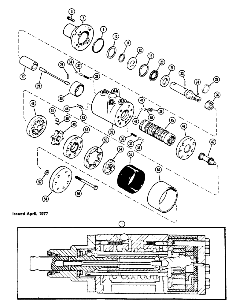 Схема запчастей Case IH 1175 - (084) - A141904 STEERING PUMP, FIRST USED TRACTOR SERIAL NUMBER 8786013 (05) - STEERING