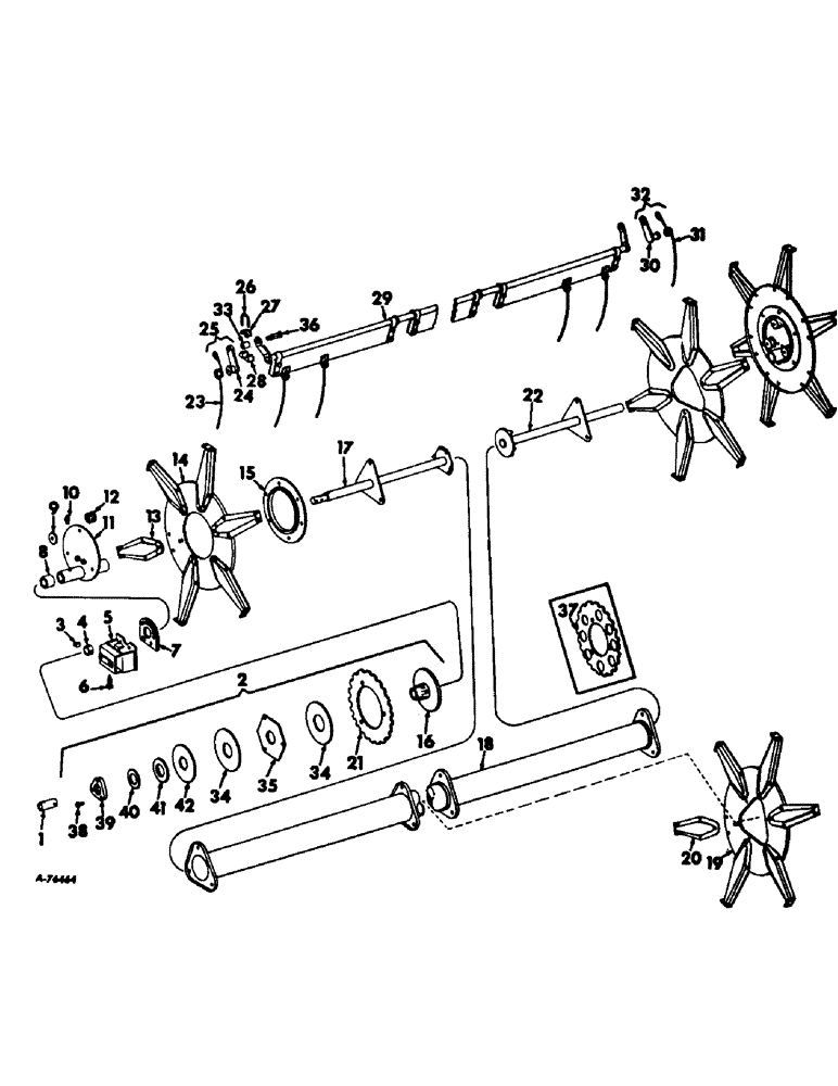 Схема запчастей Case IH 403 - (329) - PICKUP REELS (58) - ATTACHMENTS/HEADERS