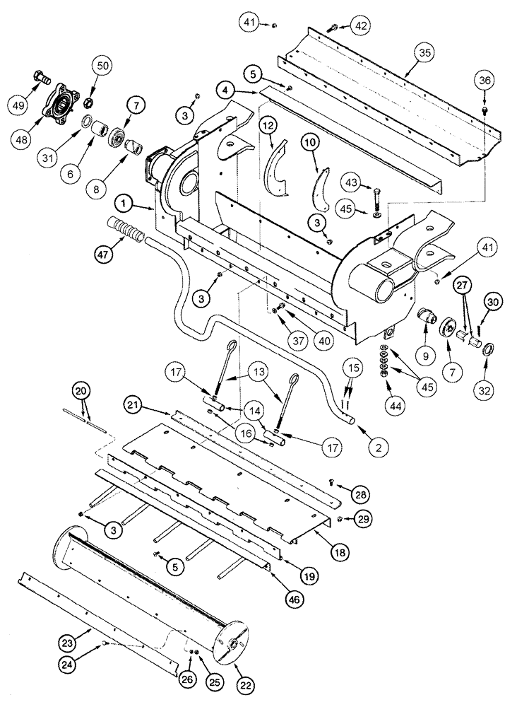 Схема запчастей Case IH 2366 - (09A-24) - ROCK TRAP - ASN JJC0254000 (13) - FEEDER