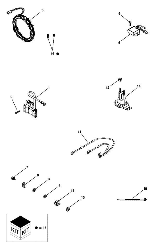 Схема запчастей Case IH SCOUT - (55.100.03) - ELECTRICAL COMPONENTS - ENGINE (55) - ELECTRICAL SYSTEMS
