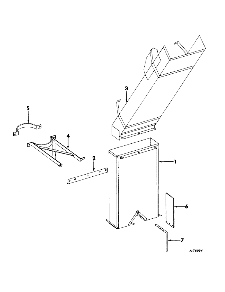 Схема запчастей Case IH 82 - (62) - GRAIN TANK BAGGER ATTACHMENT (80) - CROP STORAGE/UNLOADING