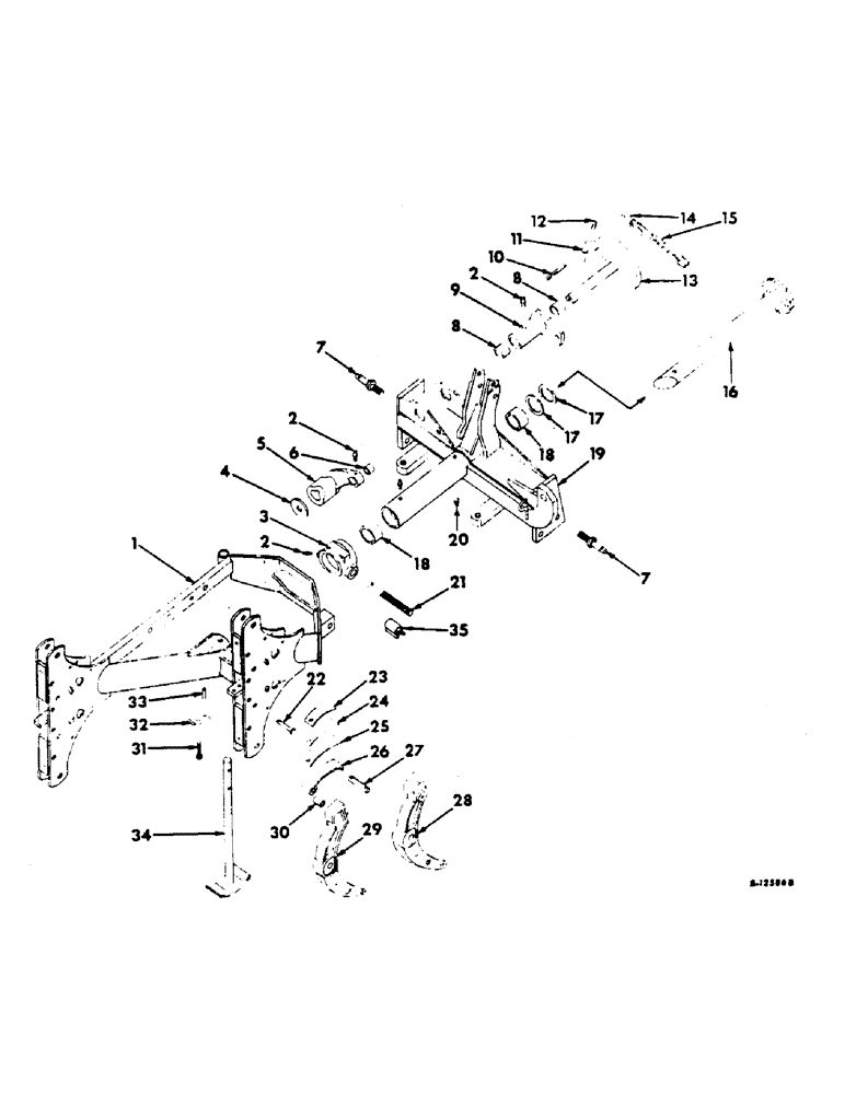 Схема запчастей Case IH 620 - (AC-02) - MAIN FRAME 
