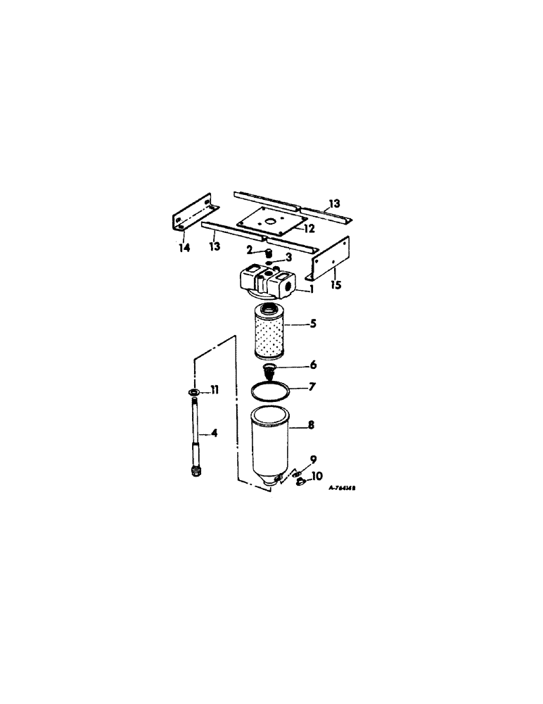Схема запчастей Case IH 915 - (F-12) - HYDRAULICS SYSTEM, HYDRAULIC OIL FILTER AND SUPPORTS, FOR RESERVOIR ASSY 172003C91 (07) - HYDRAULIC SYSTEM