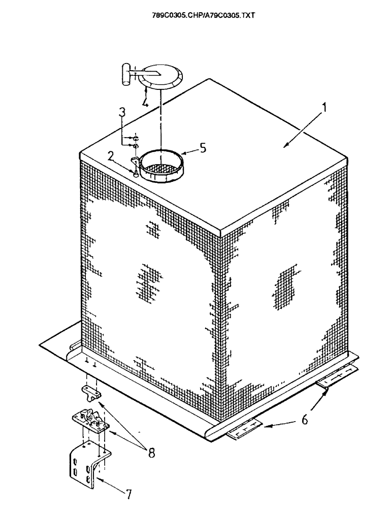 Схема запчастей Case IH 7700 - (C03-05) - ENGINE, AIR INLET SCREEN Engine & Engine Attachments