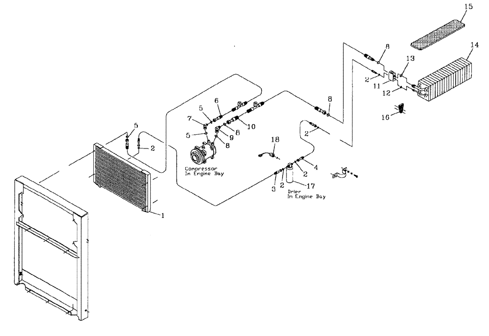 Схема запчастей Case IH AUSTOFT - (B05[08]) - HYDRAULIC CIRCUIT-AIR CONDITIONER Hydraulic Components & Circuits