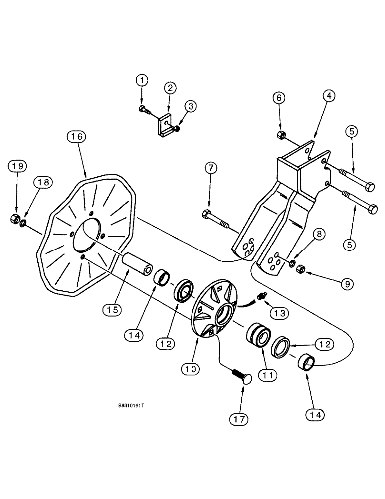 Схема запчастей Case IH 955 - (9D-36) - ROW MOUNTED COULTER, ALL RIGID, VERTICAL FOLD, FRONT FOLD & PARRALLEL FRONT FOLD PLANTERS (09) - CHASSIS/ATTACHMENTS