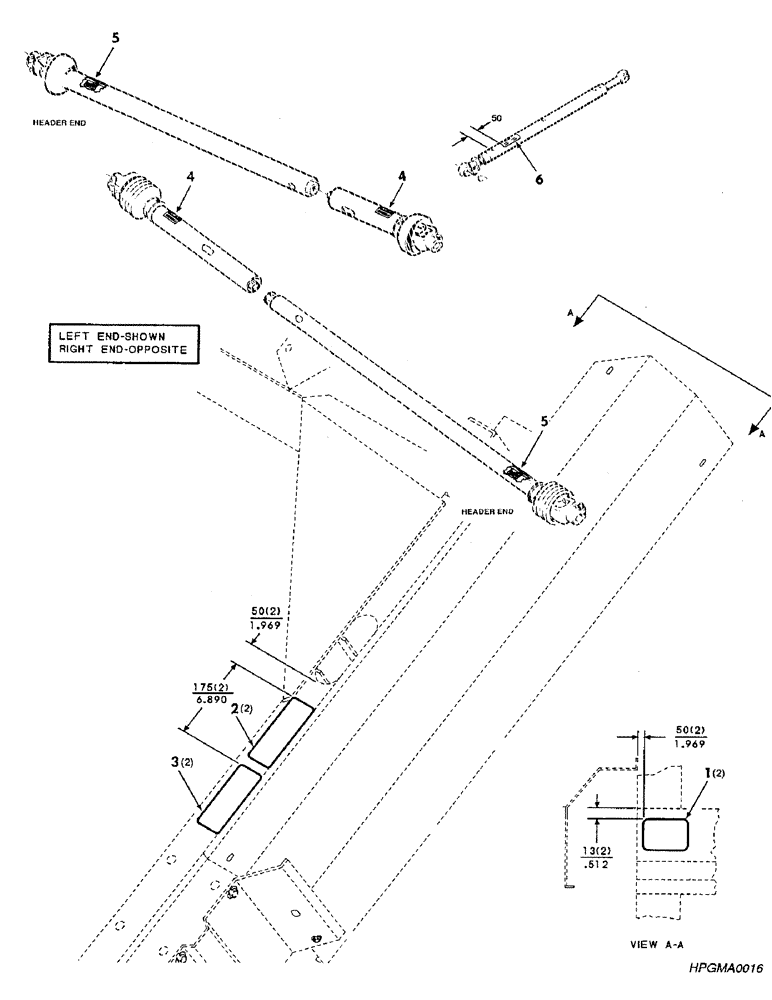 Схема запчастей Case IH 8830 - (80) - DECAL LOCATION DIAGRAM (90) - PLATFORM, CAB, BODYWORK AND DECALS