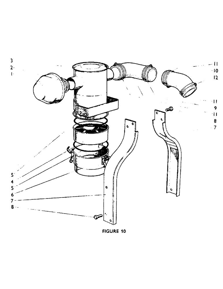 Схема запчастей Case IH 880F - (18) - AIR CLEANER (01) - ENGINE