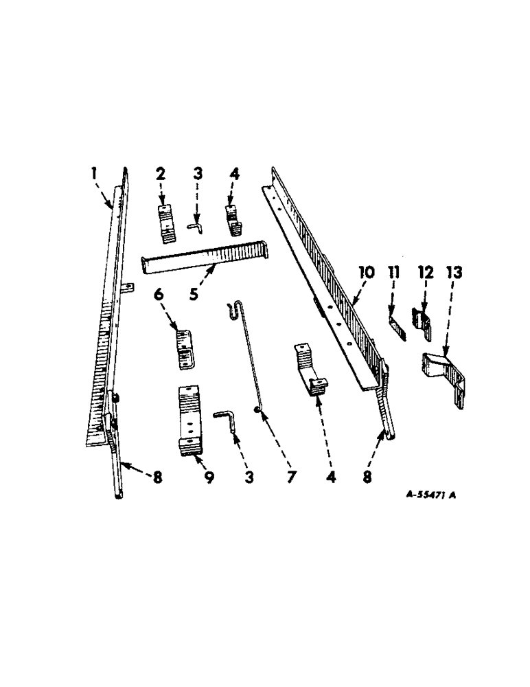 Схема запчастей Case IH 45V - (F-3) - FRAMES AND ATTACHING PARTS 