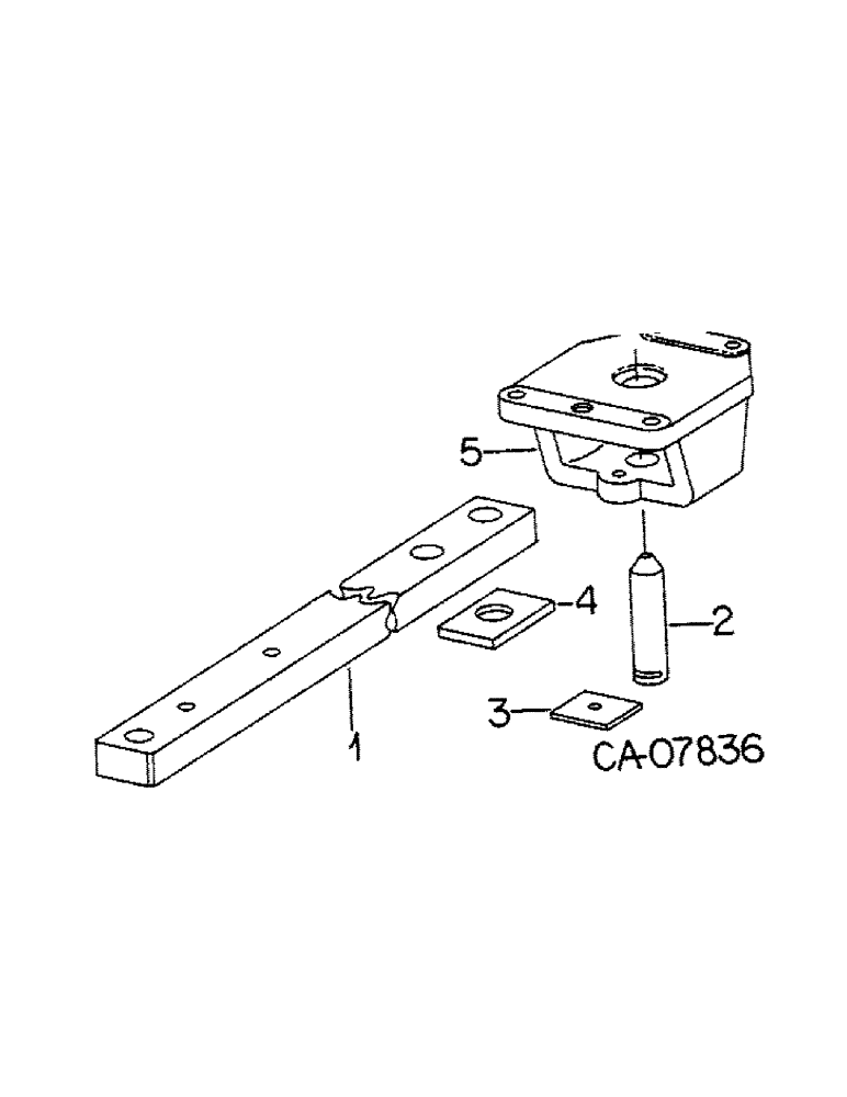 Схема запчастей Case IH 5488 - (09-09[A]) - FRAME, SWINGING DRAWBAR, 5288 AND 5488 TRACTORS, PART OF THREE POINT HITCH (12) - FRAME