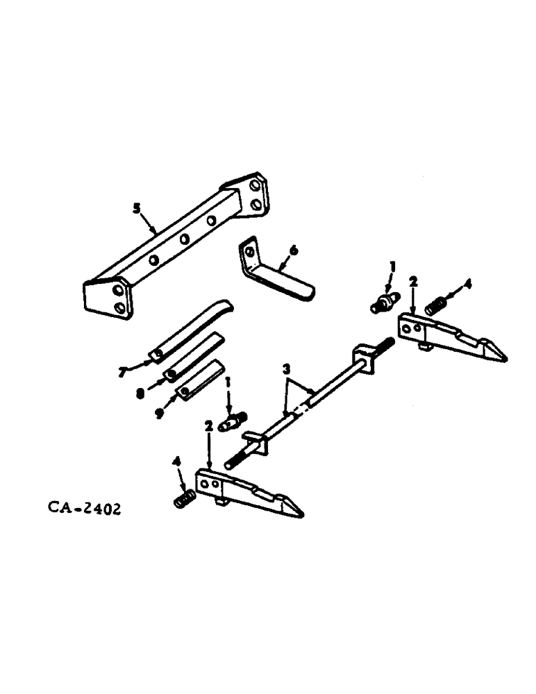 Схема запчастей Case IH 710 - (AP-24) - TWO-POINT FAST HITCH, ON THE LAND PLOWS 