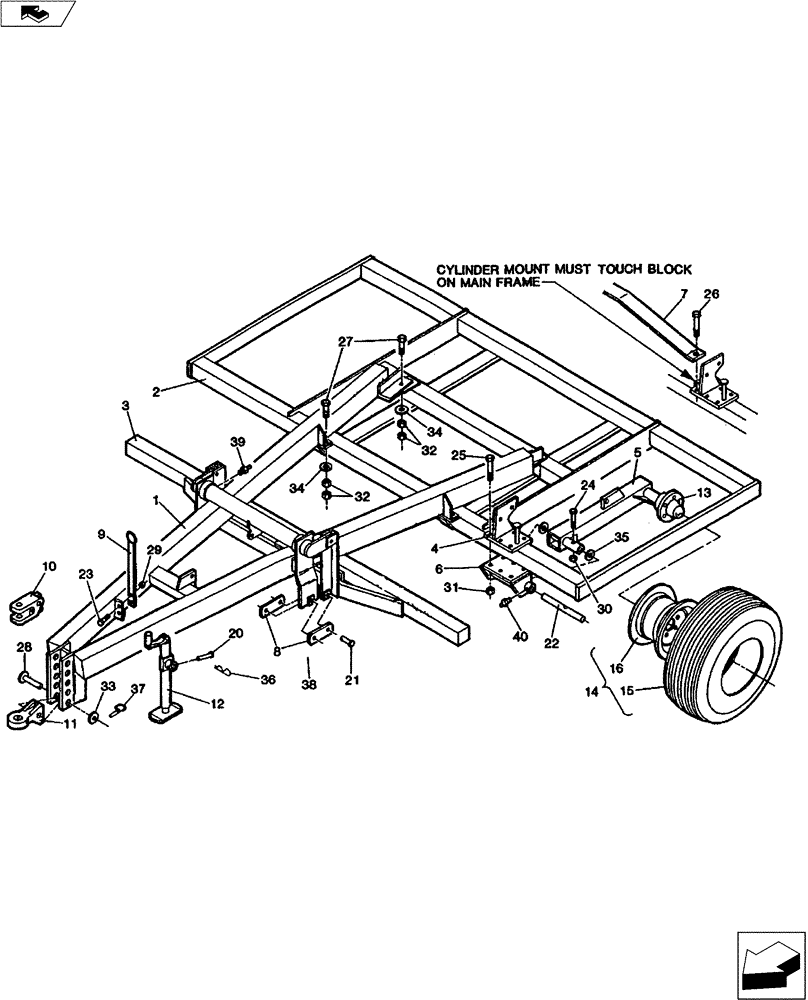 Схема запчастей Case IH COULTER - (39.100.02) - FRAME ASSEMBLY 1984 MODEL YEAR (39) - FRAMES AND BALLASTING