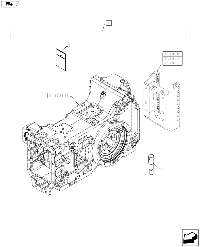 Схема запчастей Case IH PUMA 160 - (88.037.04) - DIA KIT, GERMAN TOW HOOK AUTO COUPLING PIN 32MM (88) - ACCESSORIES
