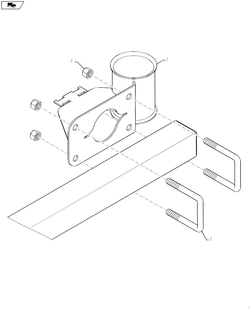 Схема запчастей Case IH 3330 - (39.100.17) - TIP GUARD PACKAGE, USED ON SN YAT028372 AND AFTER (39) - FRAMES AND BALLASTING