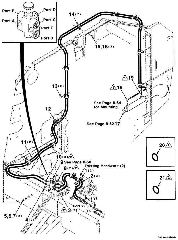 Схема запчастей Case IH RS561 - (08-058) - HYDRAULIC ASSEMBLY (MESH WRAP) (07) - HYDRAULICS