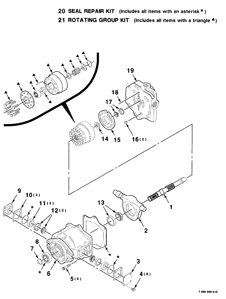 Схема запчастей Case IH 8840 - (08-052) - HYDROSTATIC TRANSMISSION ASSEMBLY (35) - HYDRAULIC SYSTEMS
