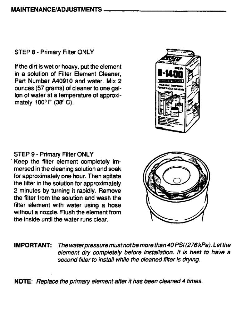 Схема запчастей Case IH 6590TA - (038) - MAINTENANCE, ADJUSTMENTS 