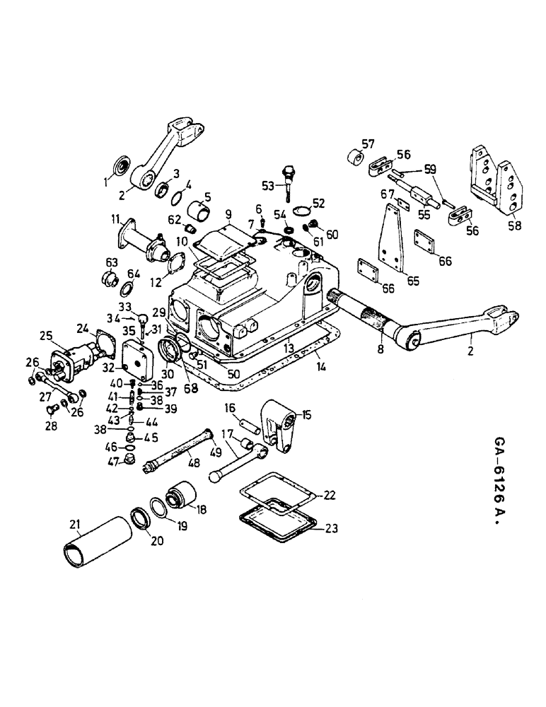 Схема запчастей Case IH 833 - (10-23) - LIFT HOUSING (07) - HYDRAULICS