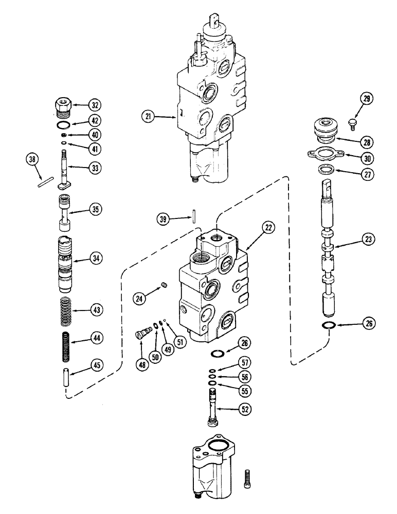 Схема запчастей Case IH 2090 - (8-450) - REMOTE CONTROL VALVE, ADD ON FOR THIRD CIRCUIT, WITH LOCKOUT, WITH LOCKOUT QUADRANT (CONTD) (08) - HYDRAULICS