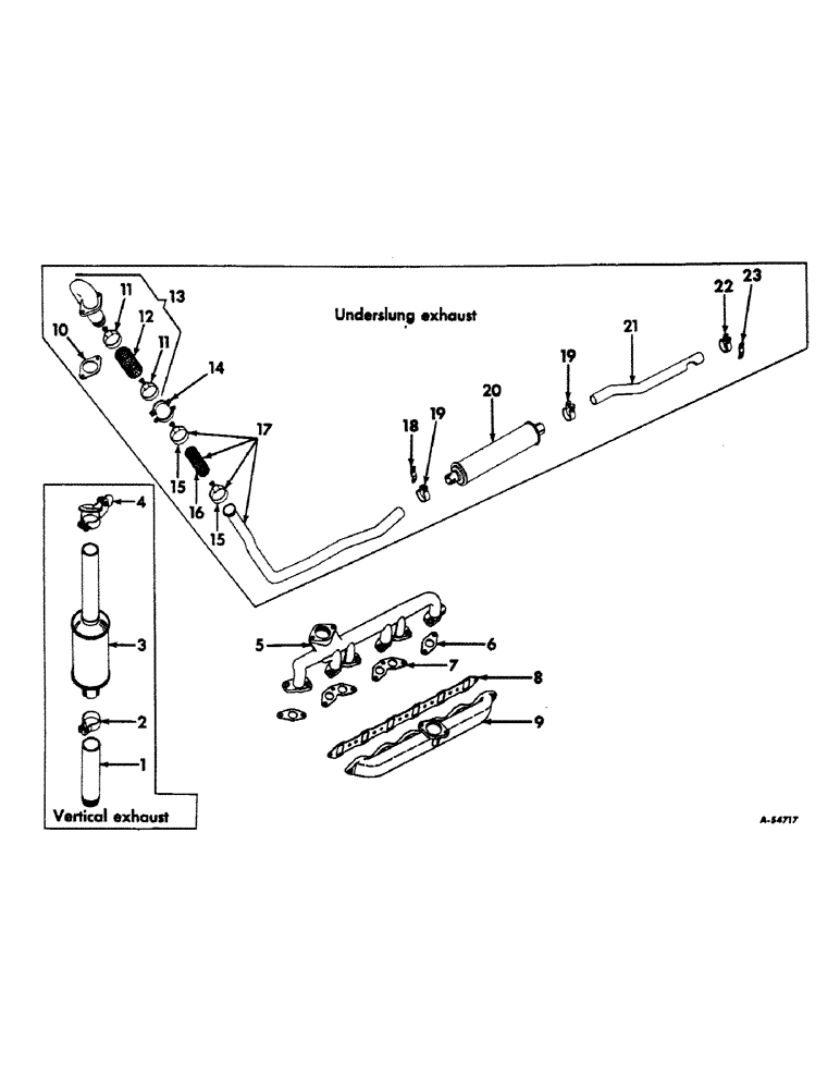 Схема запчастей Case IH 560 - (037) - DIESEL ENGINE, INTAKE MANIFOLD AND EXHAUST SYSTEM (01) - ENGINE