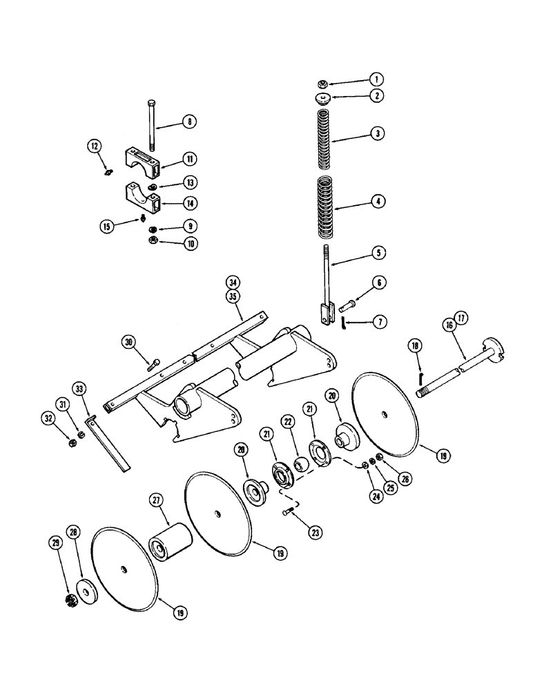Схема запчастей Case IH SC5 - (18) - GANG LEFT HAND, 8 AND 10 BLADE 