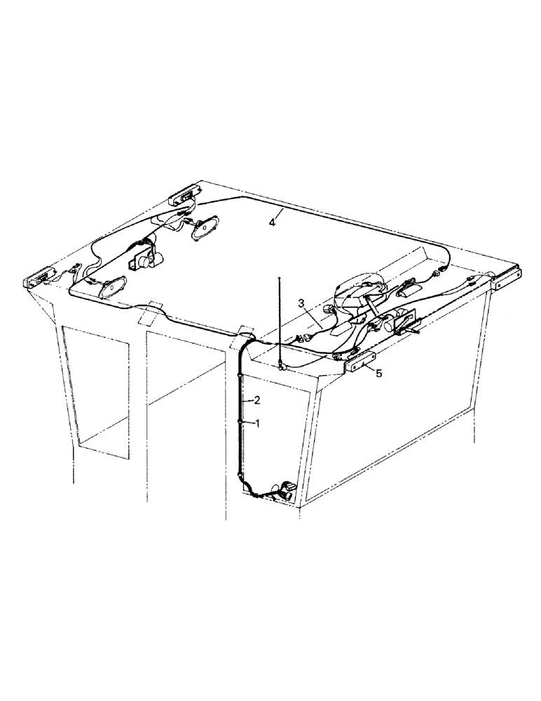 Схема запчастей Case IH KP-525 - (02-13) - UPPER CAB & CONSOLE ELECTRICAL (06) - ELECTRICAL