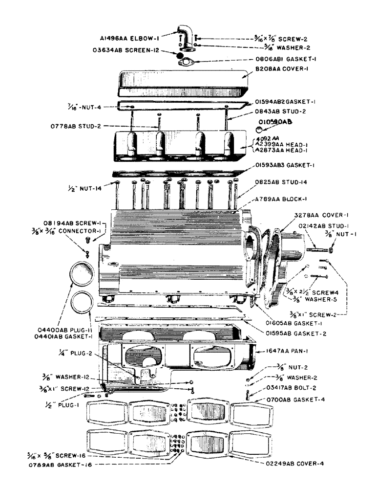 Схема запчастей Case IH D-SERIES - (006) - CYLINDER HEAD, CYLINDER BLOCK, AND OIL PAN, CYLINDER HEAD (02) - ENGINE