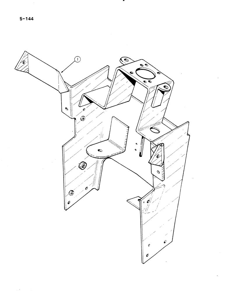 Схема запчастей Case IH 485 - (5-144) - STEERING SUPPORT (05) - STEERING